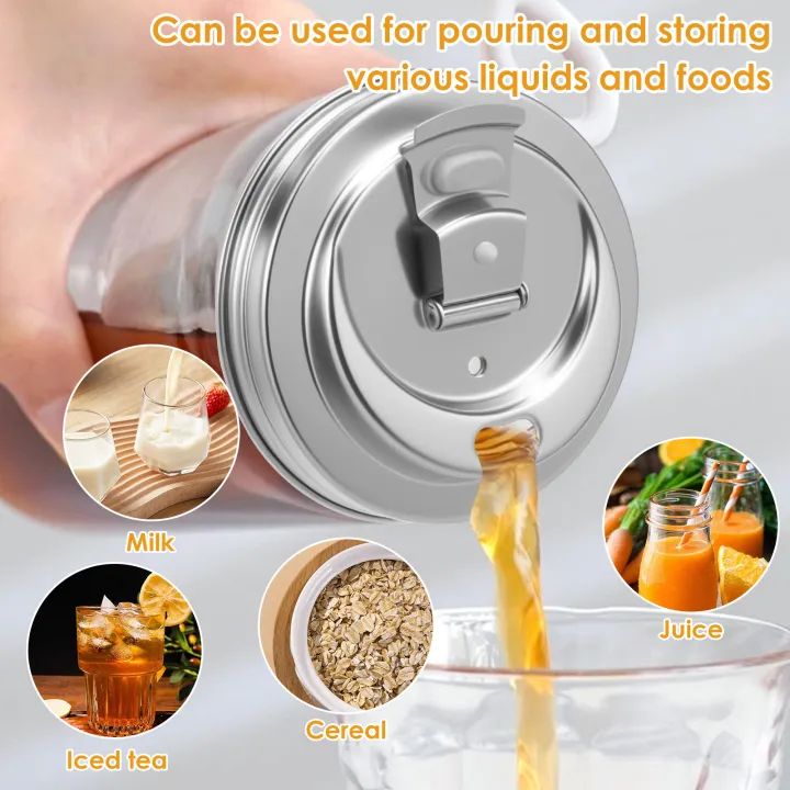2/4%20Pcs%20Mason%20Jar%20Lids%20304%20Stainless%20Steel%20Mason%20Jar%20Lid%20Reusable%20Wide%20Mouth%20Mason%20Jars%20Lid%20for%20Home%20Camping%20Kitchen%20Accessories%20-%20Image%204
