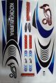 Kookaburra Latest version 3D for Cricket Bat Sticker. 