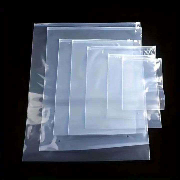 10/20/30/50PCS transparent zipper bags, for travel, storing daily necessities, shoes, T-shirts, socks, clothes, toys, stationery