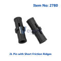 200 PCS Technical 2L 3L Pin with Friction Ridges 2780 6558 Brick Compatible All Brand High-Tech Building Block MOC Replace Parts. 