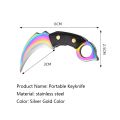 Mini e Keychain Pocket e Outdoor Camping Tactical Survival Portable e Peeler Fixed Blade Multi EDC Tool.