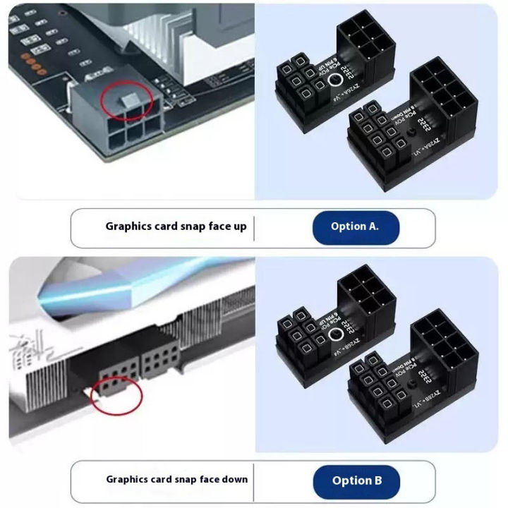 COOLCIRC%20180%C2%B0%20Rotating%20Elbow%20GPU%20PSU%20Steering%20PCI-E%20Graphics%20Card%20Power%20Supply%20Adapter%20Connector%20Rotating%20Wiring%20Artifact%20-%20Image%203
