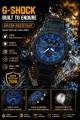 (Ready Stock) G-  Sport  Shock GA2100 Men Watch Sport Watch Dual Time Display Water Resistant Shockproof and Waterproof World Time LED Men's Boy Sports Wrist Watches  GA-2100-1A4. 