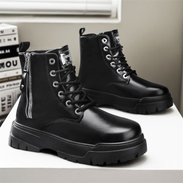 Men's%20high%20cut%20thick%20soled%20motorcycle%20work%20boots%20in%20autumn%20and%20winter,%20black%20leather%20shoes,%20men's%20mid%20cut%20trendy%20shoes%20-%20Image%203