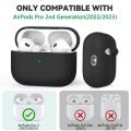 Suitable For Airpod Pro 2 Bluetooth Headphone Case Soft Silicone Case Comfortable Stretchable Soft Washable Headphone Covers. 