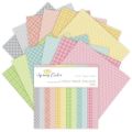 12 Sheets Spring Colors Craft Paper Pads Cutting Dies Art Background Origami Scrapbooking Card Making. 