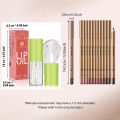 2pcs/4pcs Gradient Lip Makeup Set - Lip Liner & Lip Oil Ombre Effect Smooth Define Blend Moisturizing Long-Lasting Ouplook.