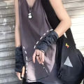 New Hot Sale Fashionable Simple Gothic Fingerless Gloves Unisex Tear Design Stretchy for Party Preparation and Durable. 