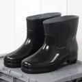 Man Short Rubber Rainboots Rubber Boots For Garden Man Rain Footwear Rain Shoes Mens Water Shoes 11. 