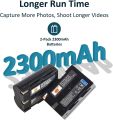 DSTE 2PCS NP-400 D-LI50 (2300mAh/7.4V) Battery Charger Set Compatible for Pentax K10D, K20D Camera. 