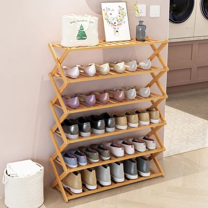 6 Tier Bamboo Shoe Rack (60cm)