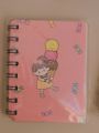 mini notebook spiral diary hard paper cute cartoon pattern easy to carry. 