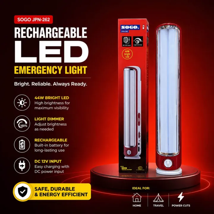 Sogö JPN-262 Rechargeable Led Emergency Lantern Light | Daraz.pk