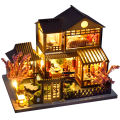 DIY Mini 3D Puzzles Wooden Dollhouse With Furniture Light Kits Doll House Casa Miniature Accessories Handmade Wooden Toys . 