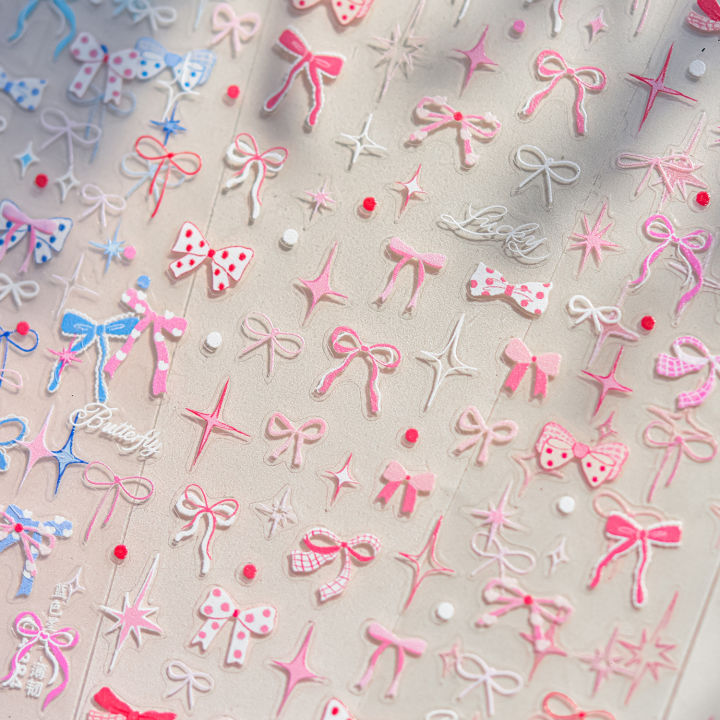 Thin%20and%20Tough%20Nails%20Sticker%203D%20Cute%20Pink%20Starry%20Sky%20Nail%20Art%20Stickers%20Long%20Bows%20Ribbon%20Self%20Adhesive%20Nail%20Decoration%20Decals%20DIY%20-%20Image%205