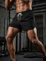Men's Gym Workout Running Shorts Summer Athletic Quick Dry Breathable Shorts with Drawstring Elastic Waist Split Hem Activewear. 