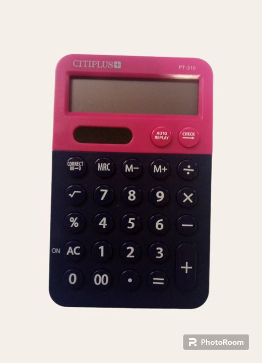 12 Digits Cityplus PT-310 Basic Medium Size Calculator For Students With Solar/Basic Calculator For Children's,Office and Business