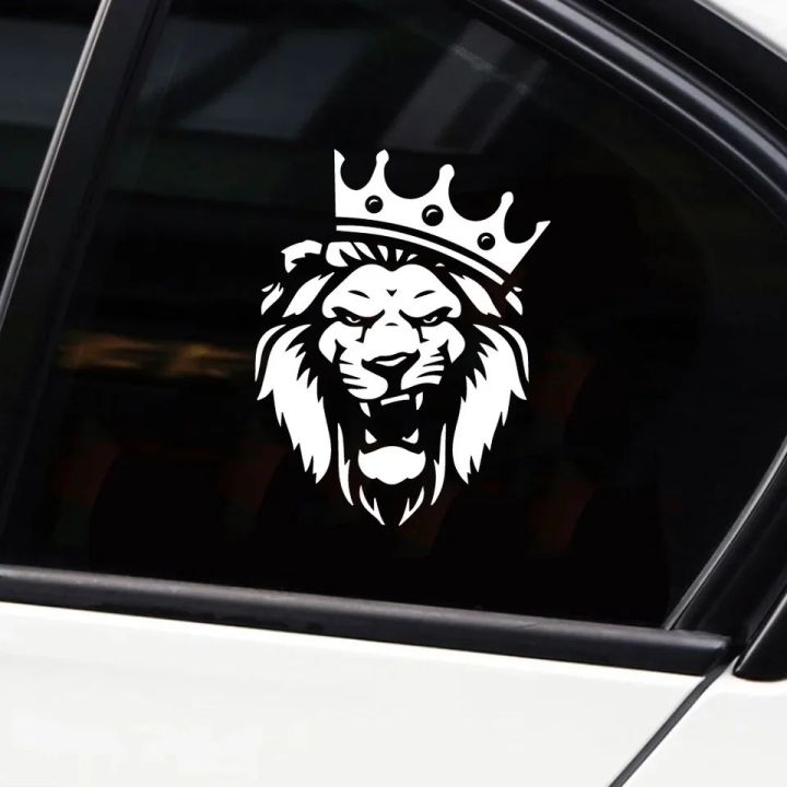 20cm Car Sticker Lion Car Vinyl Decal Sticker Art Design Pattern Auto Parts Windshield PVC Waterproof