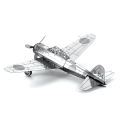 Plane 3D Metal Puzzle Model Kit DIY Laser Cut Puzzles Jigsaw Toy For Children.