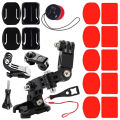 Motorcycle Helmet Mount Holder Accessories Kit for Hero 13 12 11 10 9 8 Insta360 AKASO SJCAM SJ4000 Osmo Action Camera.