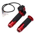 1 Pair Electric Bike Twist-Throttle High/Medium/Low Speed/Forward/Reverse Electric Bicycle Accelerator Cycling Parts. 