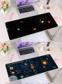 Multi-size Galaxy space mouse pad non-slip keyboard mat. 