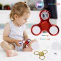 6colors Creative LED Light Luminous Fidget Spinner Changes Hand Spinner Golw in the Dark Stress Relief Toys For Kids. 