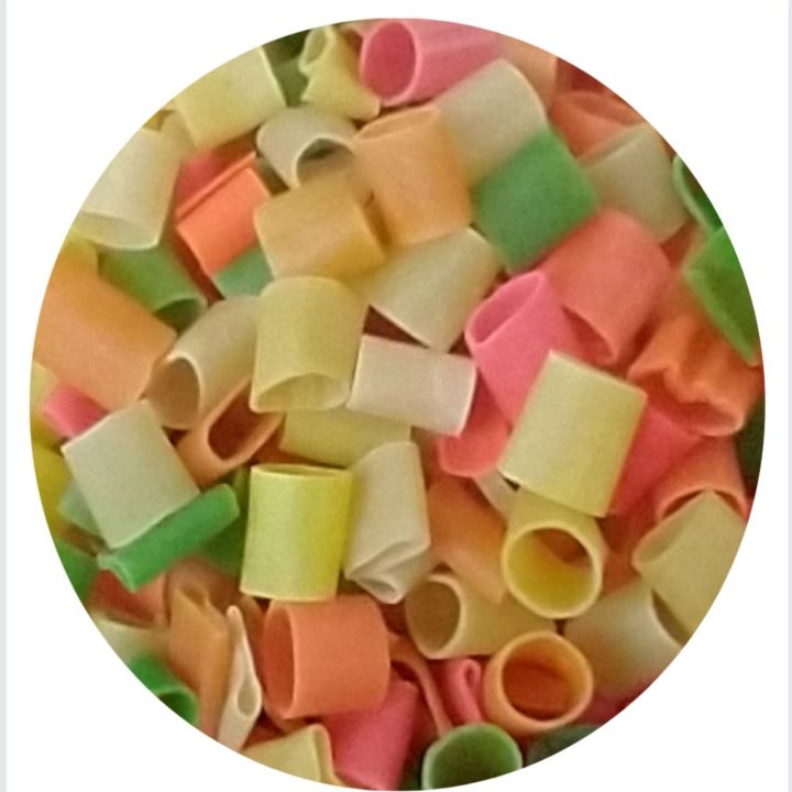papad | color full ring papad | color ring papad | ring papad | snacks | chips | made by 100% weaht flour | 250 grams pack