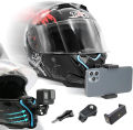 Motorcycle Helmet Chin Mount – Versatile Phone & Camera Holder for GoPro, DJI, & Action Cameras. 