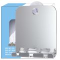 Acrylic Unbreakable Travel Mirror with Razor Hook Suction Cup Bathing Wall-Mounted Mirror for Shaving Washroom.