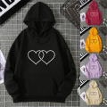 2025 Winter New Women's Hoodie High Street Unisex style Double Pockets Sweatshirts Outerwear Plus-Size Women's Clothing CYXX246. 