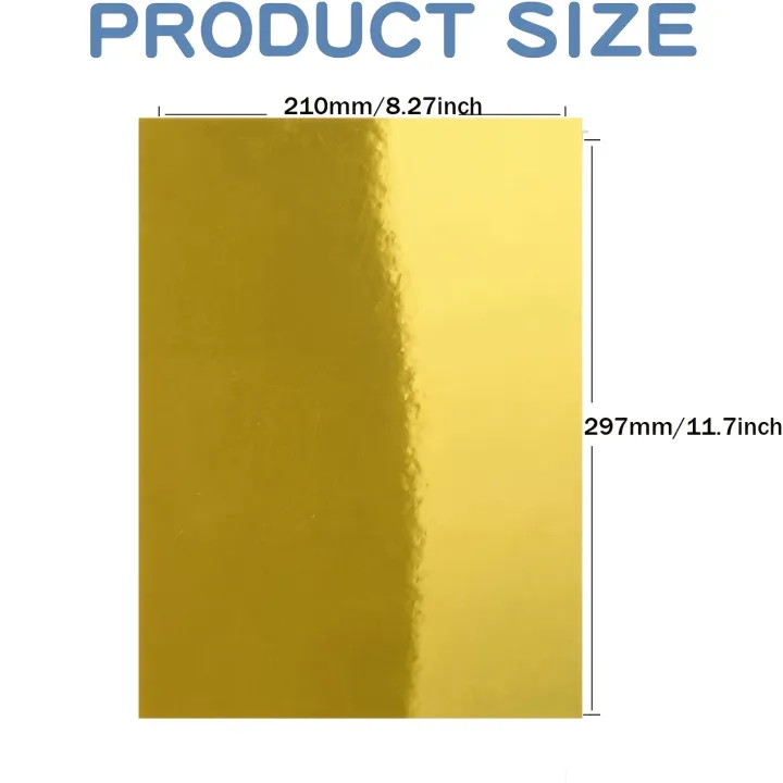 Metallic%20Gold%20/Silver%20Paper%20Card%20stock%20Stationary%20Sheets%2010Pcs%20Golden%20Foil%20Board%20for%20Flowers%20Scrapbook%20Crafts%20Wedding%20Invitatio%20-%20Image%204
