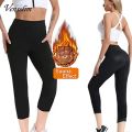 Sauna Pants Fitness Exercise Slimming Leggings Compression Sweat Shorts Workout Waist Trainer Thermo Trimmer for Womens.