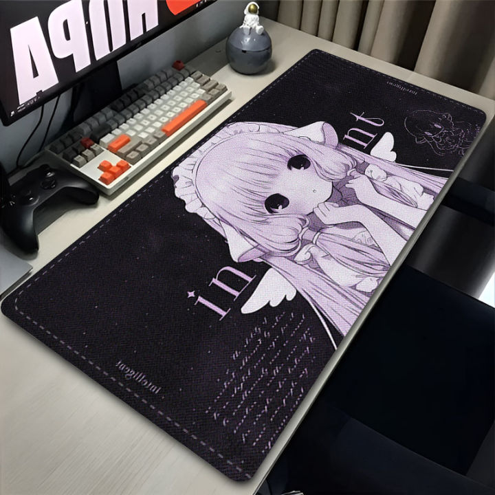 C-Chobits Chii Anime Girl Desk Mat Computer Office Extended Mouse Pad Laptop Rubber Non-slip Large Mousepad Gamer Cabinet Carpet