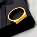 Slim Ring | Unique Design | Unisex | Golden Color Ring. 
