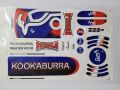 New 3D 2024 Latest KOOKABURRA (BUBBLE) Legend Power BLUE & RED Edition Cricket Bat Sticker For Professional Players. 