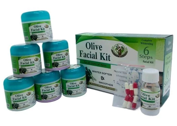 6 Steps Olive Whitening Facial kit For Smooth And Spotless Skin