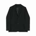 Menswear Classic Blazer Mens Casual Lightweight Jacket Autumn Korean Style Black Coat Fashion High Street Single-breasted Blazer.