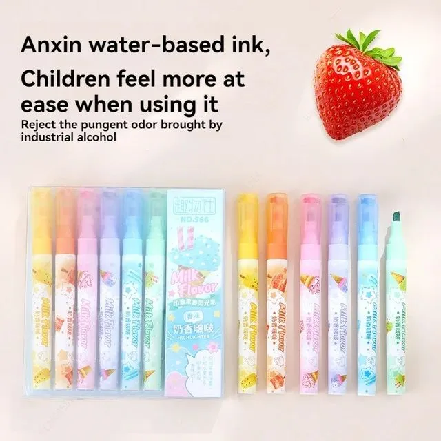 6%20Assorted%20Pastel%20Colors%20Chisel%20Tip%20Marker%20Pen%20Fluorescent%20Fragrance%20Stamp%20Highlighter%20for%20Kawaii%20Stationery%20-%20Image%205