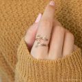 Personalized Name Ring Custom Ring Ring With Name Customized Single/Double Name Rings for Women. 