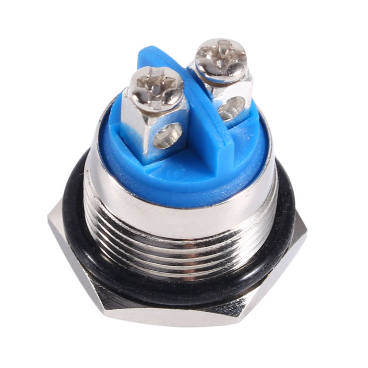 12V 16mm Car Waterproof Momentary Metal Push Button ON OFF Horn Switch ...