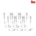 Bengal Glass | Alanya 6 Piece Glass Tumbler Set | 260 ml Clear Drinking Glasses. 
