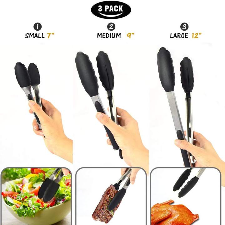 7/9/12inch%20Silicone%20Kitchen%20BBQ%20Tongs%20Stainless%20Steel%20Locking%20Cooking%20Tongs%20with%20Silicone%20Tips%20Non-Slip%20Food%20Tongs%20for%20Cooking%20-%20Image%203