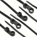 Creative Nylon Cable Ties With Screw Mounting Hole, Self Locking Loop Wrap Bundle Ties Strap, DIY Office Cables Wire Fasten. 