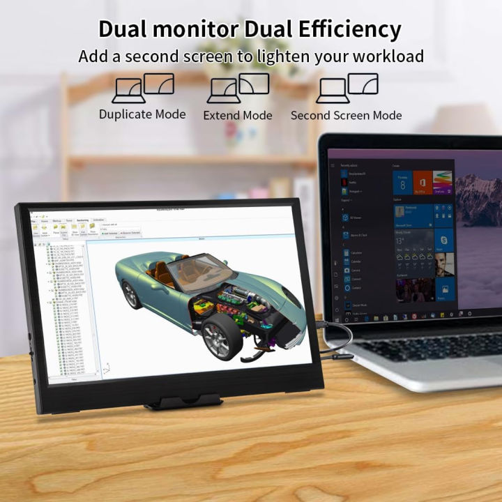 AHXJKA%2011.6%20inch%20Portable%20monitor%201366X768%20display%20Gaming%20Monitor%20for%20Pc%20Raspberry%20Pi%20Laptop%20PS4%20Xbox360%20switch%20HDMI-Compatible%20-%20Image%204