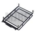 1/10 RC Car Rock Crawler Metal Roof Rack Luggage Carrier with LED Lights Bar for TAMIYA CC01 AXIAL SCX10 D90 RC Luggage Rack. 