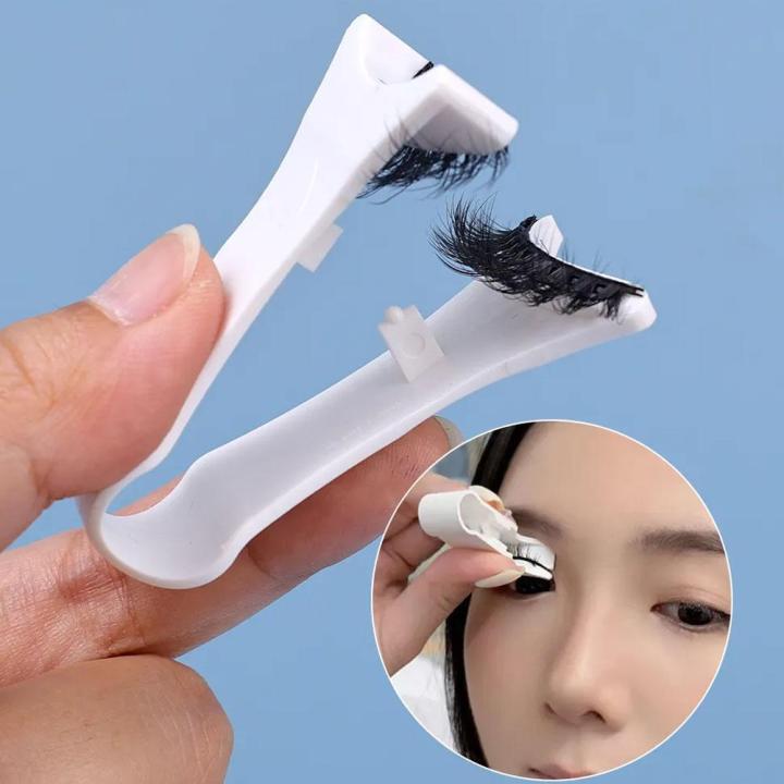 1Pcs Professional Magnetic Extension Applicator False Eyelashes Tweezer Curler Clip Clamp Makeup Tools New