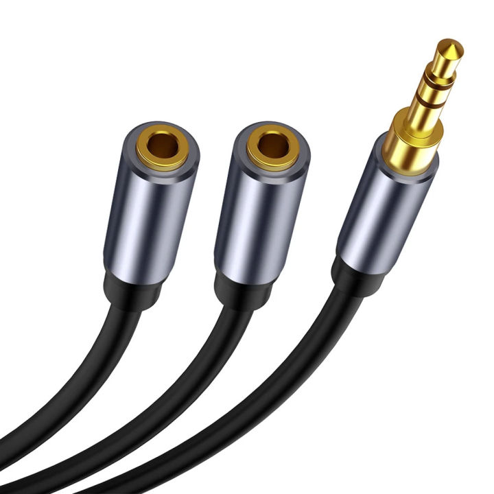 Snapklik.co : Headphone Splitter For Coputer 3.5 Feale To 2 Dual 3