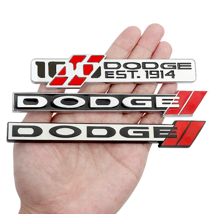 Car Front Grille Rear Trunk Emblem Sticker Accessories For Dodge ...