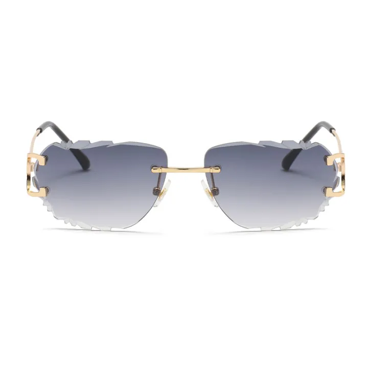 Retro%20Sunglasses%20For%20Men%20And%20Women%20High-End%20Frameless%20Fashion%20UV400%20Irregular%20Cut%20Lenses%20Women%20Sun%20Glasses%20-%20Image%202